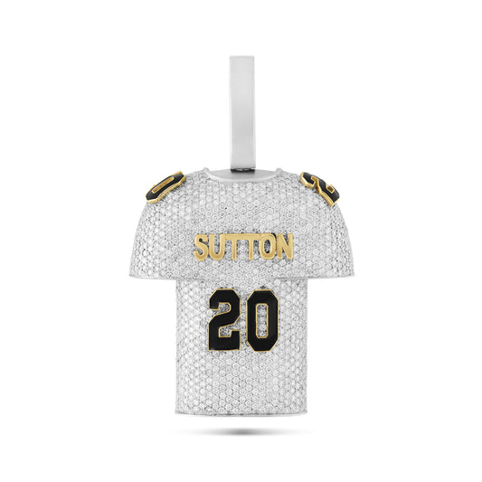 Custom Football Team Jersey with Number and Name Pendant