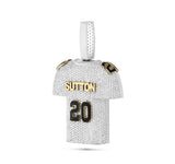 Custom Football Team Jersey with Number and Name Pendant