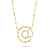 @ Symbol Necklace 14k Yellow Gold 0.35ct Diamond