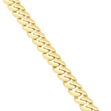 14K Yellow Gold Hollow 8.5mm Cuban Chain