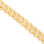 14K Yellow Gold 17mm Hollow Cuban Bracelet