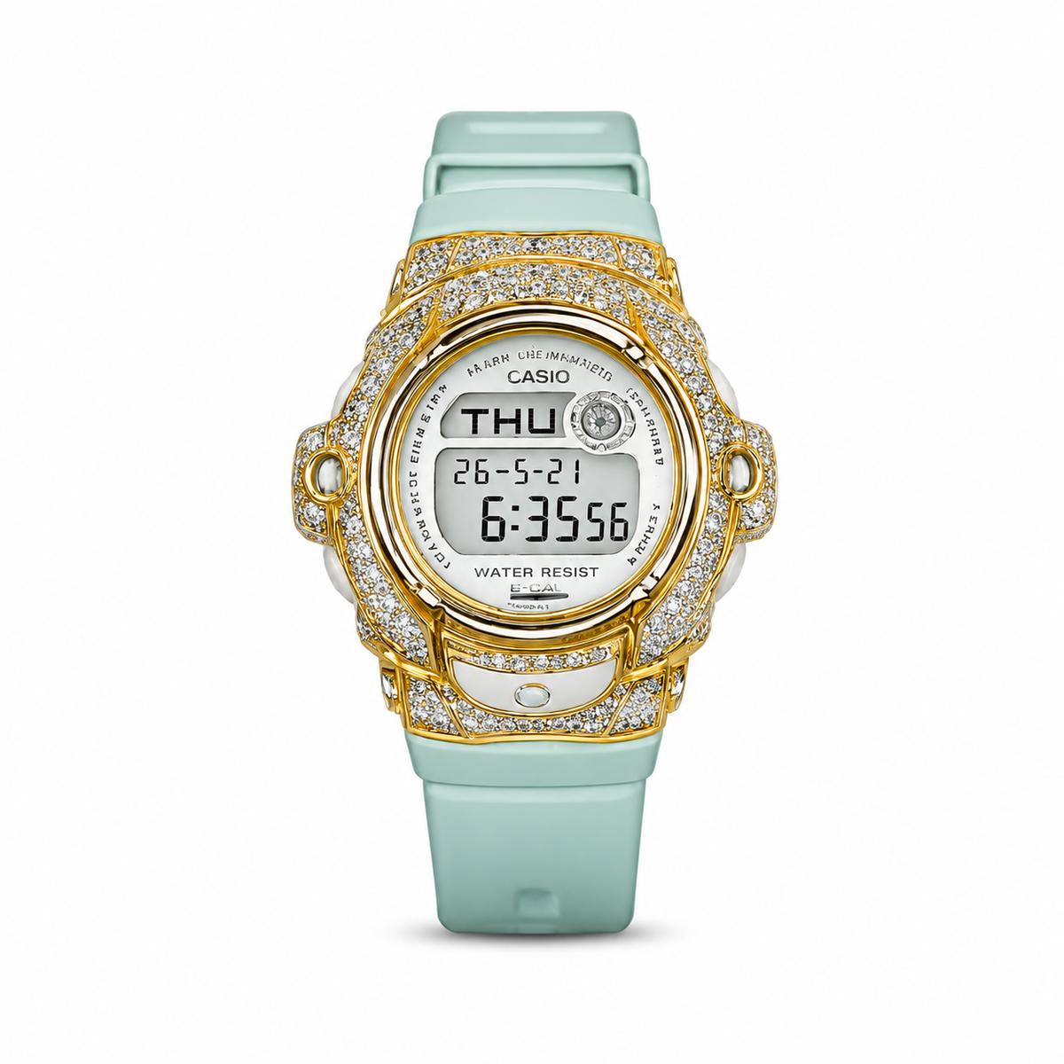 Mint G-Shock Baby-G with Natural Diamond Bezel – SHYNE JEWELERS
