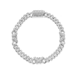 10K Gold 1.60ct Diamond Cuban Bracelet with Butterfly Motif Links