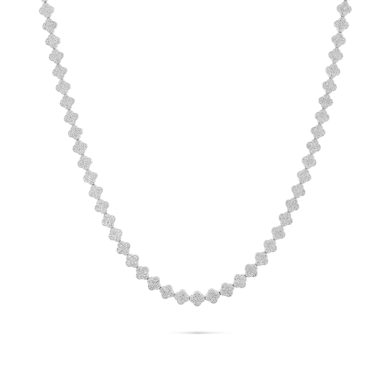 10K Gold Diamond Clover Link Chain – SHYNE JEWELERS