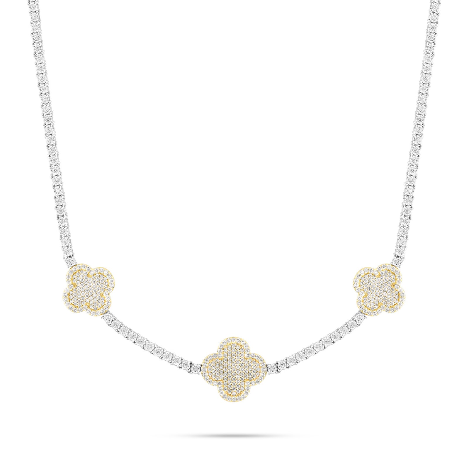 Glitter \"Luxury Tennis Chain【GOLD】\" Happy Hour Layered Tennis Necklace in Gold | Uncommon James