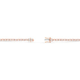 10K Two-Tone Gold Emerald and Round Diamond Clover Tennis Chain