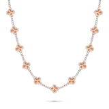 Gold Accent Diamond Clover on Tennis Chain