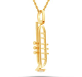 14kYellow Gold Custom Trumpet Pendant