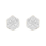 1.35 CT Flower Set Diamond Stud Earrings