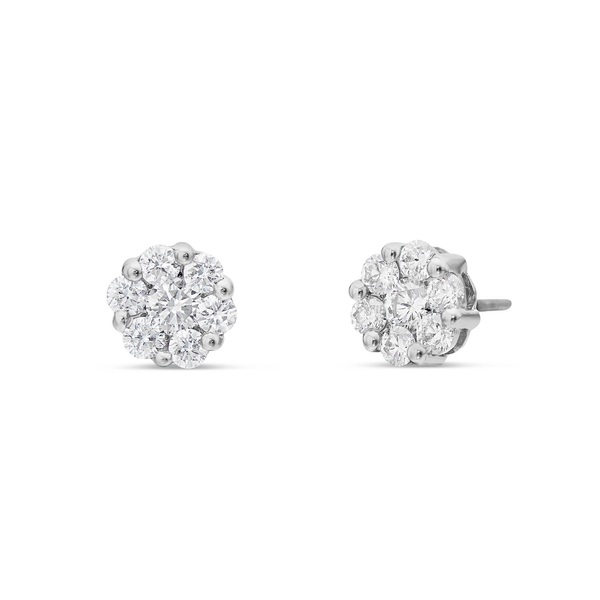 14k White Gold .25ct Diamond Stud Earrings