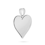 14K Gold Medium Heart Picture Pendant