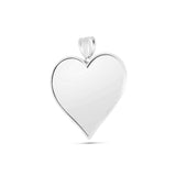 14K Gold Large Heart Picture Pendant