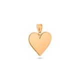 14K Gold Small Heart Picture Pendant