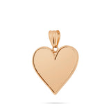 14K Gold Small Heart Picture Pendant