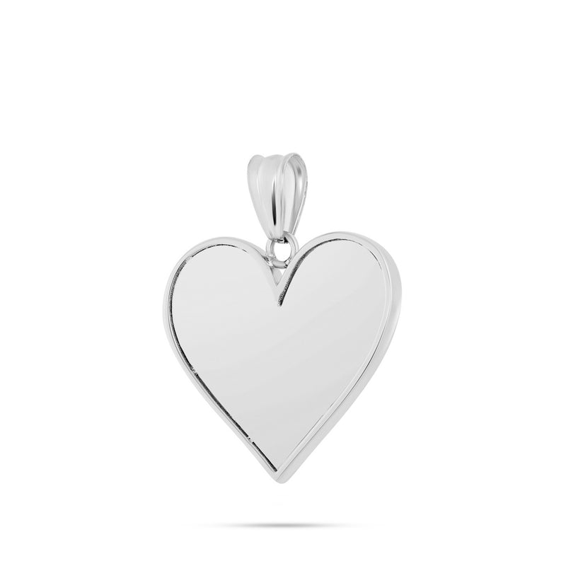 14K Gold Small Heart Picture Pendant