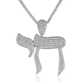 10k White Gold 4.5 Diamond Haim Pendant