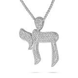 10k White Gold 4.5 Diamond Haim Pendant