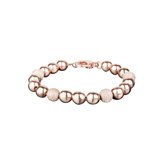 10k Rose Gold 3.1ct Diamond Shamballa Bracelet