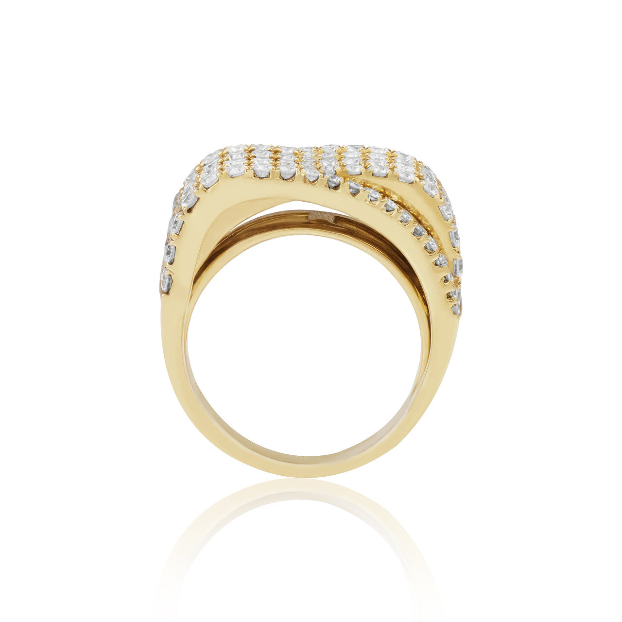 18K Yellow Gold 2.9ct Diamond Ring