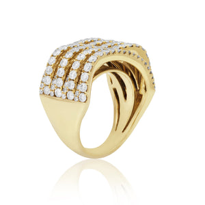 18K Yellow Gold 2.9ct Diamond Ring