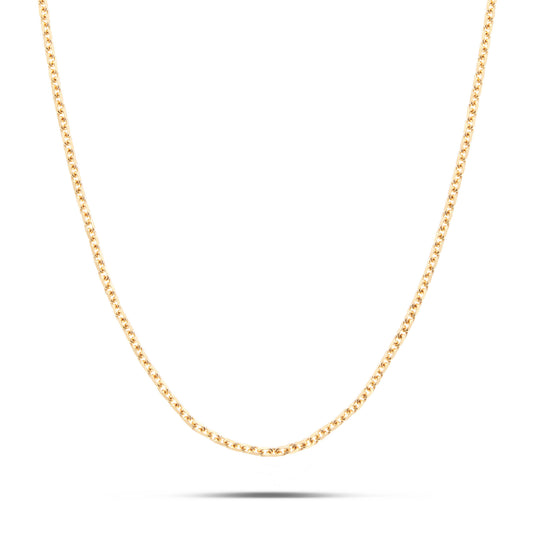 14K Solid Gold Hermes Chain, 3mm
