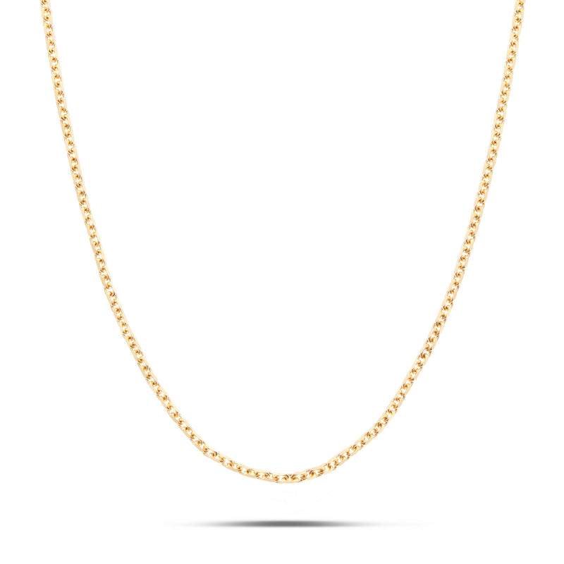 14K Solid Gold Hermes Chain, 3mm