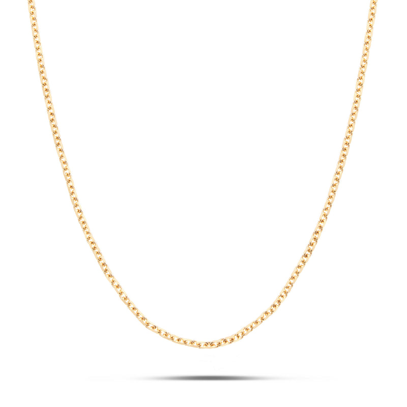 10K Solid Gold Hermes Chain, 3mm