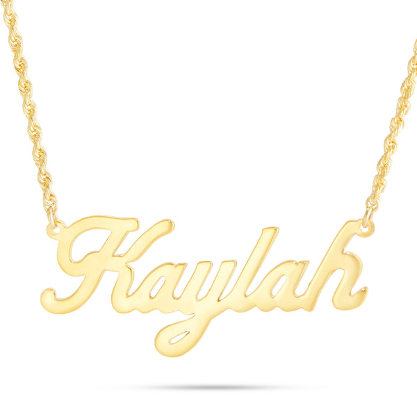 YOUR NAME - Gold Custom Name Necklace in Script