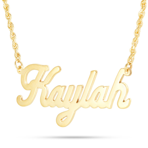 YOUR NAME - Gold Custom Name Necklace in Script