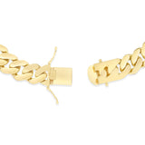 14K Yellow Gold Hollow 11mm Cuban Chain