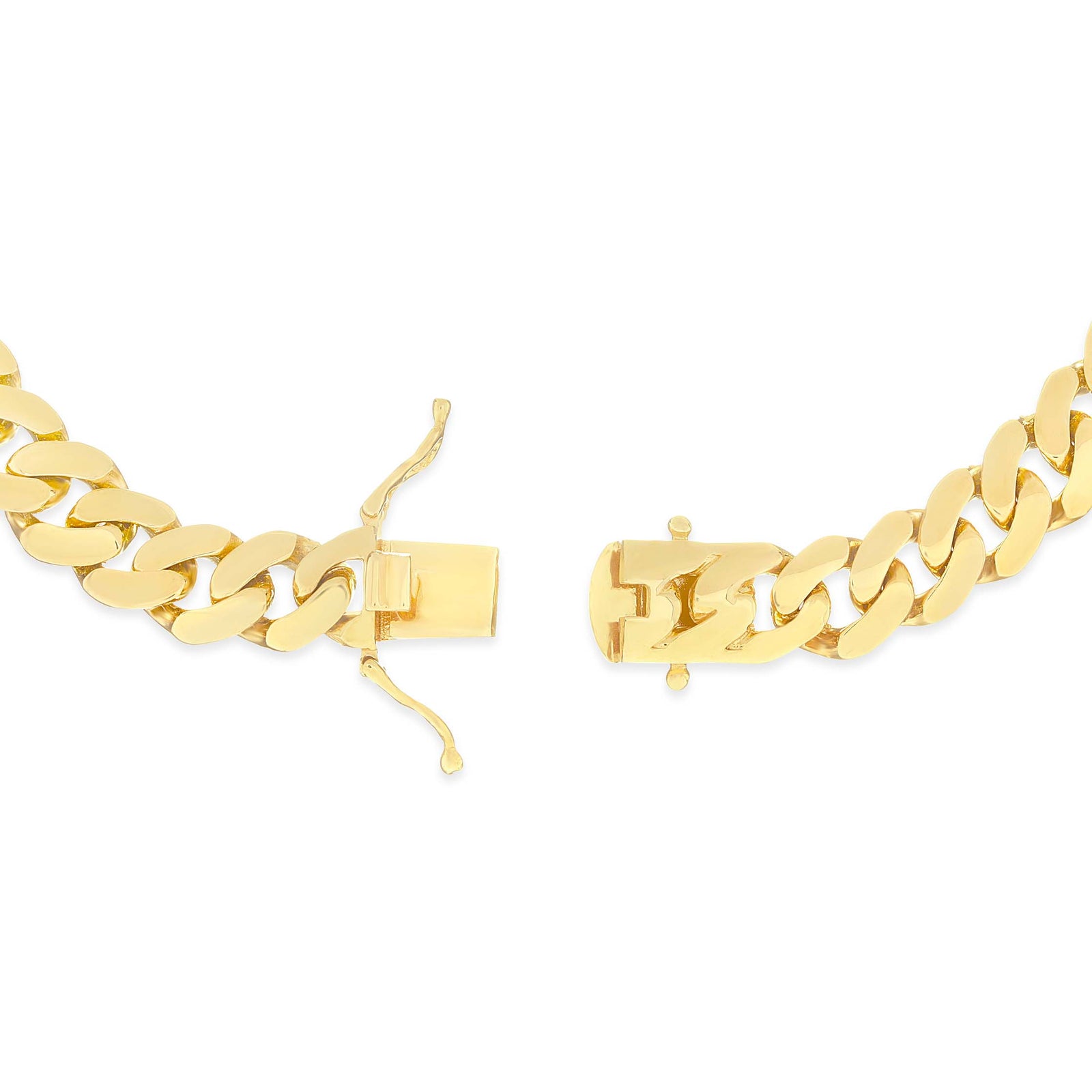 14K Yellow Gold Hollow 8.5mm Cuban Chain – SHYNE JEWELERS