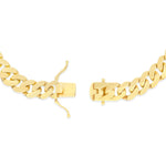 14K Yellow Gold Hollow 8.5mm Cuban Chain