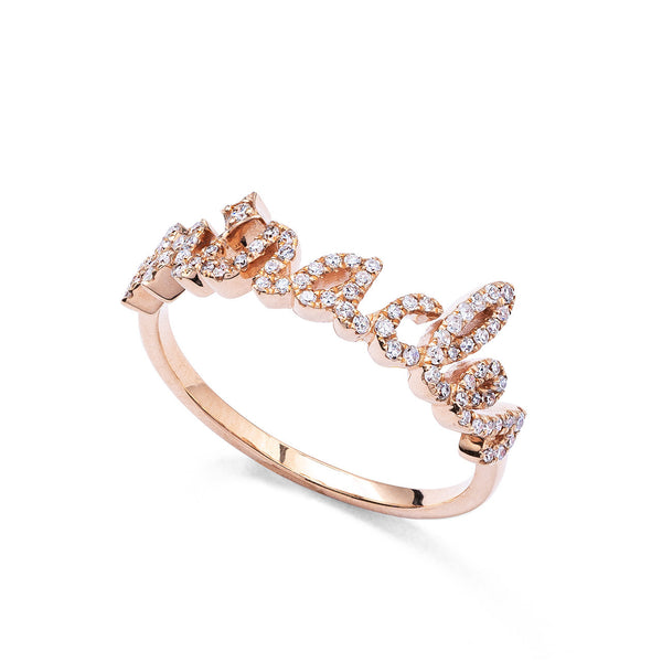 18kt Rose Gold and Diamond "Miracle" Ring