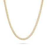 10K Gold 3.75ctw Mini Diamond Cuban Chain