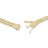 10K Gold 3.75ctw Mini Diamond Cuban Chain