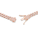 10K Gold 3.75ctw Mini Diamond Cuban Chain