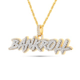 Yellow & White Gold Bilevel Custom Diamond Pendant