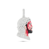 Bleeding Jesus 2.8 carat Diamond Crown Pendant