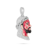 Bleeding Jesus 2.8 carat Diamond Crown Pendant