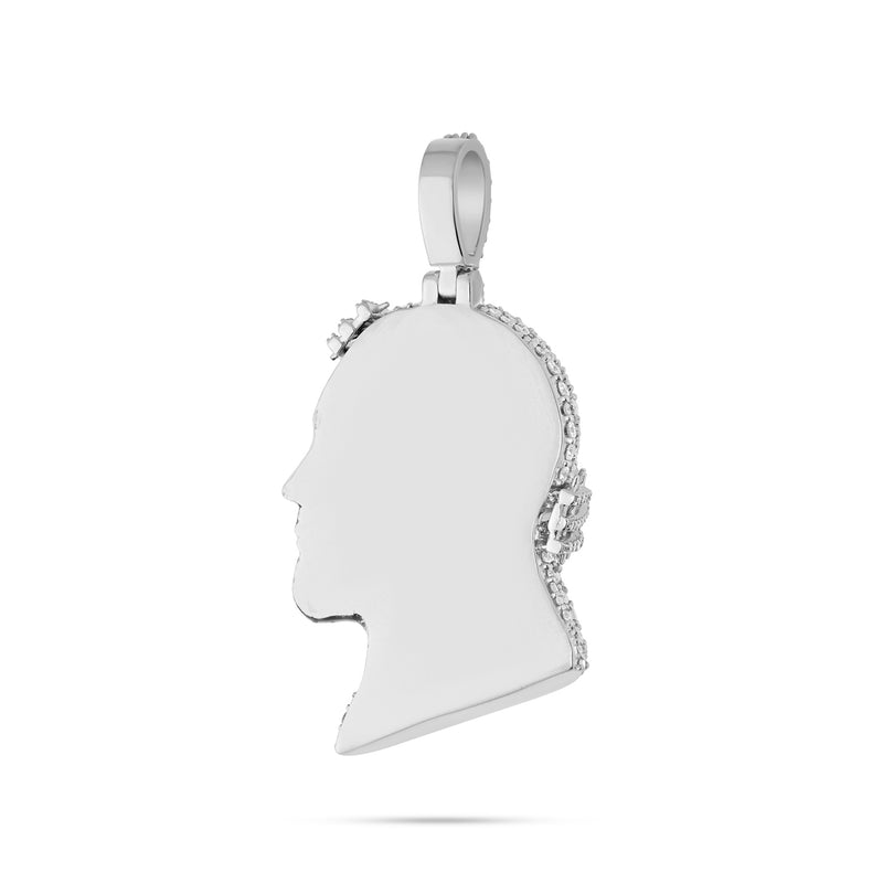 Bleeding Jesus 2.8 carat Diamond Crown Pendant