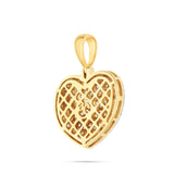 Diamond Puffed Heart Pendant