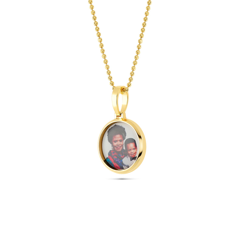 Small Gold Picture Pendant