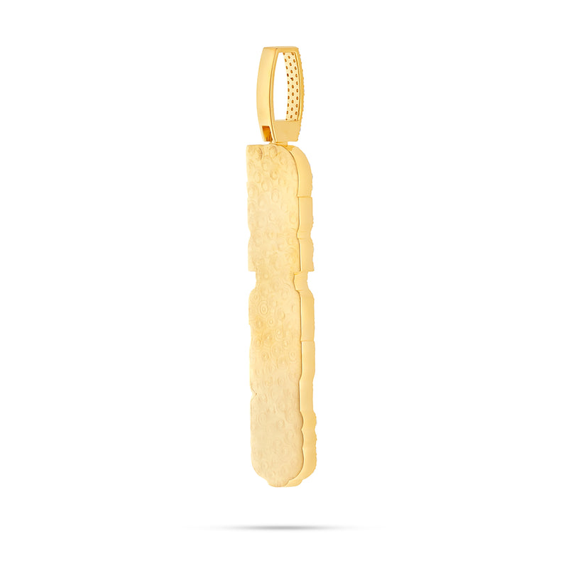 Customizable Vertical Bilevel Diamond Name Necklace