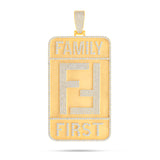 Customizable Gold & Diamond Logo Pendnant