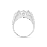 Unique Baguette & Round Diamond 5.33 Carat Statement Diamond Ring