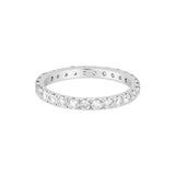 14k White Gold with Round Diamond Eternity Band