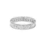 14k White gold with Baguette Diamond Eternity Band Ring