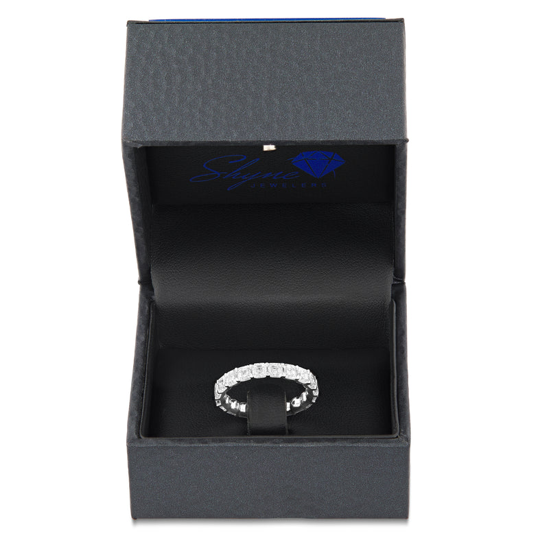 14k White gold Diamond Eternity Band