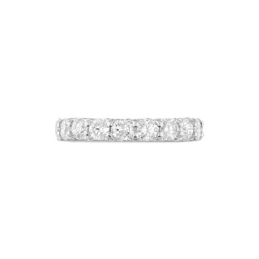 14k White Gold Diamond Eternity Band Ring