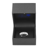 White Gold Cuban Diamond Ring